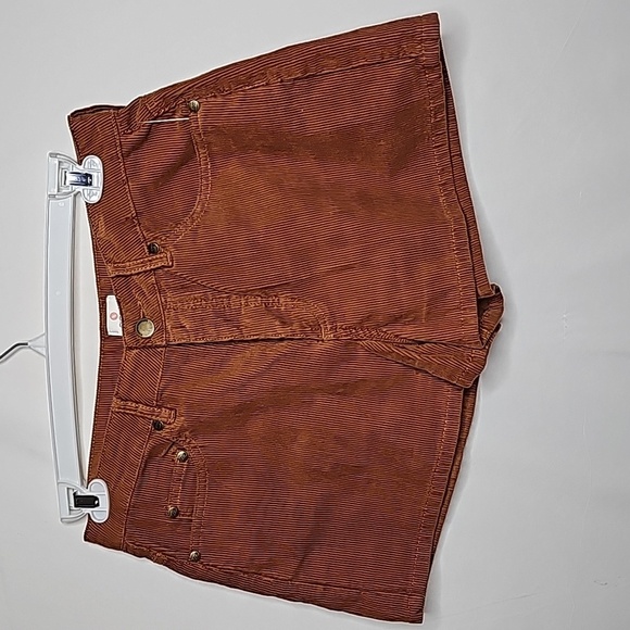 Sisstr evolution high waisted corduroy burnt orange brown shorts sz 30 (6) - Picture 1 of 8